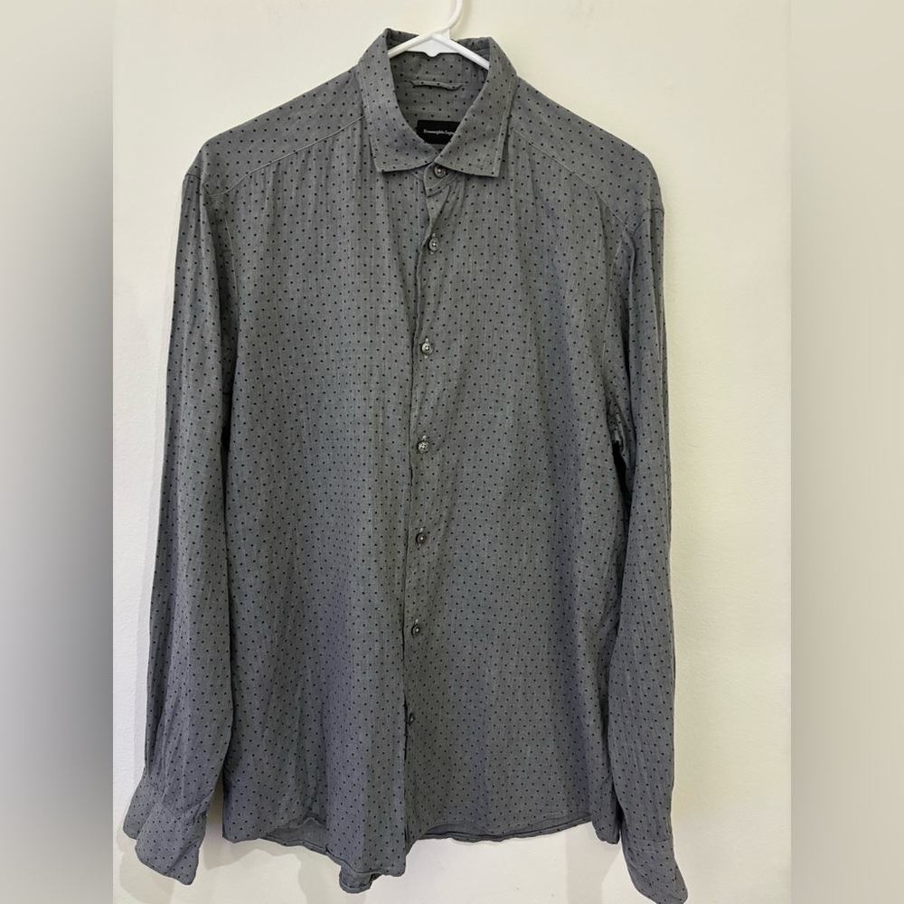 Ermenegildo Zegna Button Down Shirt Size Large